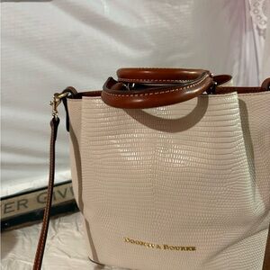 Dooney & Bourke Tan Textured Leather Tote